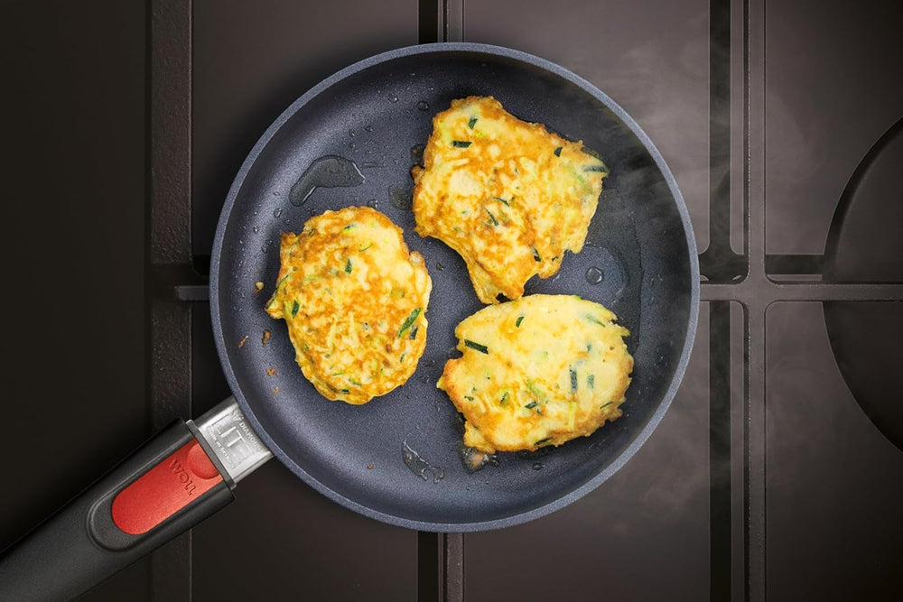 Woll Diamond Lite tigaie plată - Inducție -, Ø 20 Cm, 5 Cm înălțime, Cu mâner detașabil - Potrivit pentru toate tipurile de plită, Aluminiu turnat, Acoperire antiaderentă Oale si Tigai Naty Shop