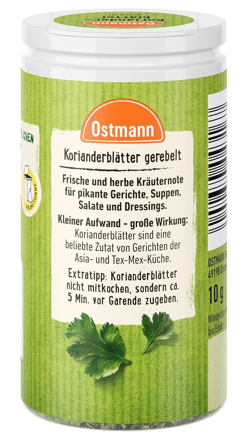 Ostmann - Hojas de cilantro, 10 gramos Condimente Naty Shop