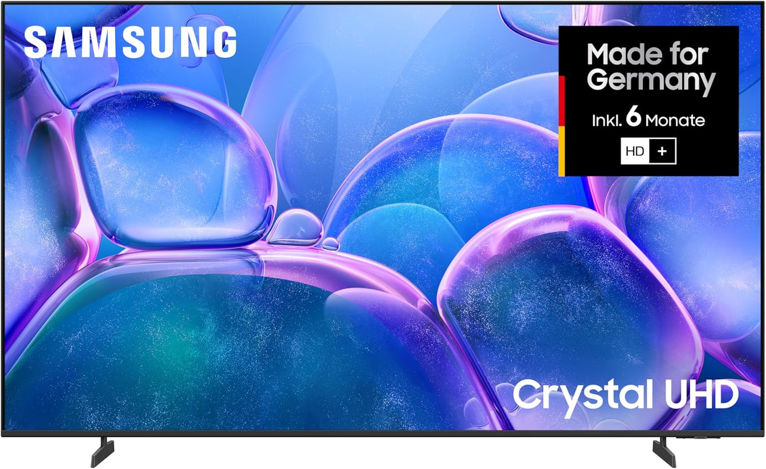Televizor LED Samsung Crystal UHD 4K U7099F de 43 de inci (108 cm), procesor Crystal 4K, design MetalStream, SmartThings, securitate Knox, hub de jocuri, upscaling AI, conținut gratuit, televizor inteligent AI