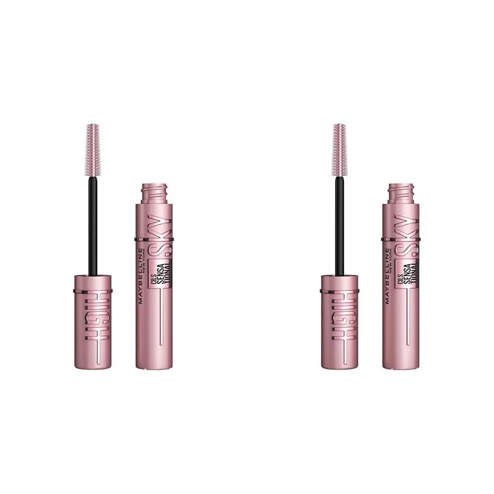 Maybelline Lash Sensational Sky High Cosmética y Belleza Naty Shop Very Black 9,6 ml (2 unidades) Máscara de pestañas Lash Sensational Sky High, Very Black