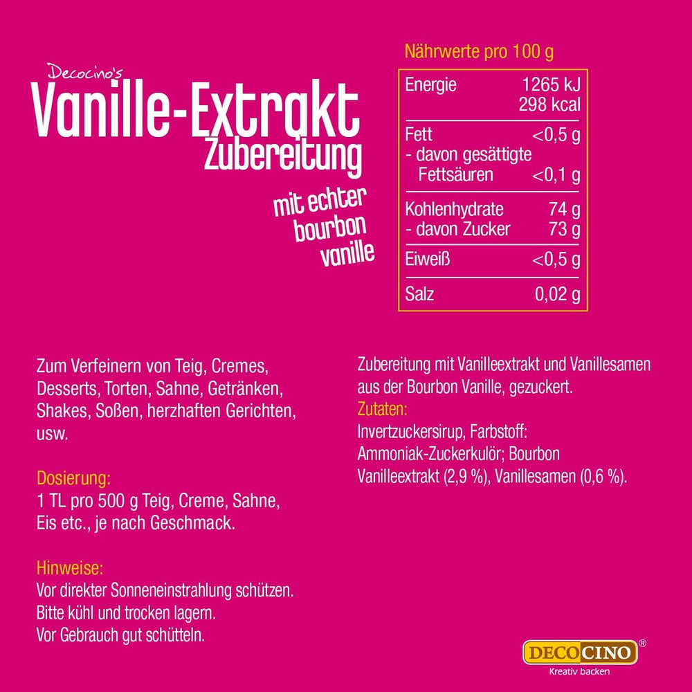 DECOCINO Extracto de vainilla (20 ml) Aromas Naty Shop