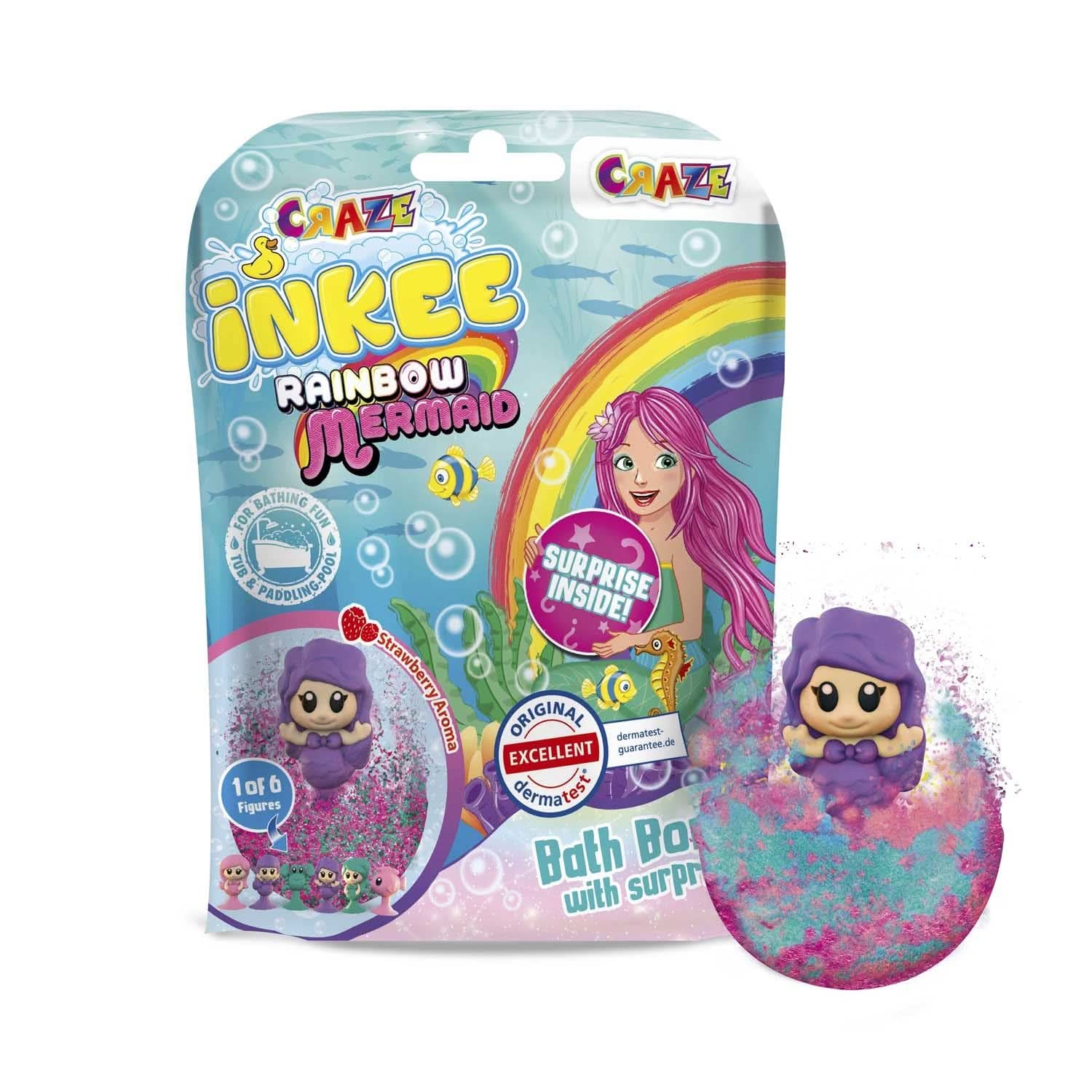 UNICORNIO TINTA | Bomba de baño para niños con sorpresa, 100 G, unicornio, aroma a palomitas Mother and Child Naty Shop 1X Rainbow Mermaid