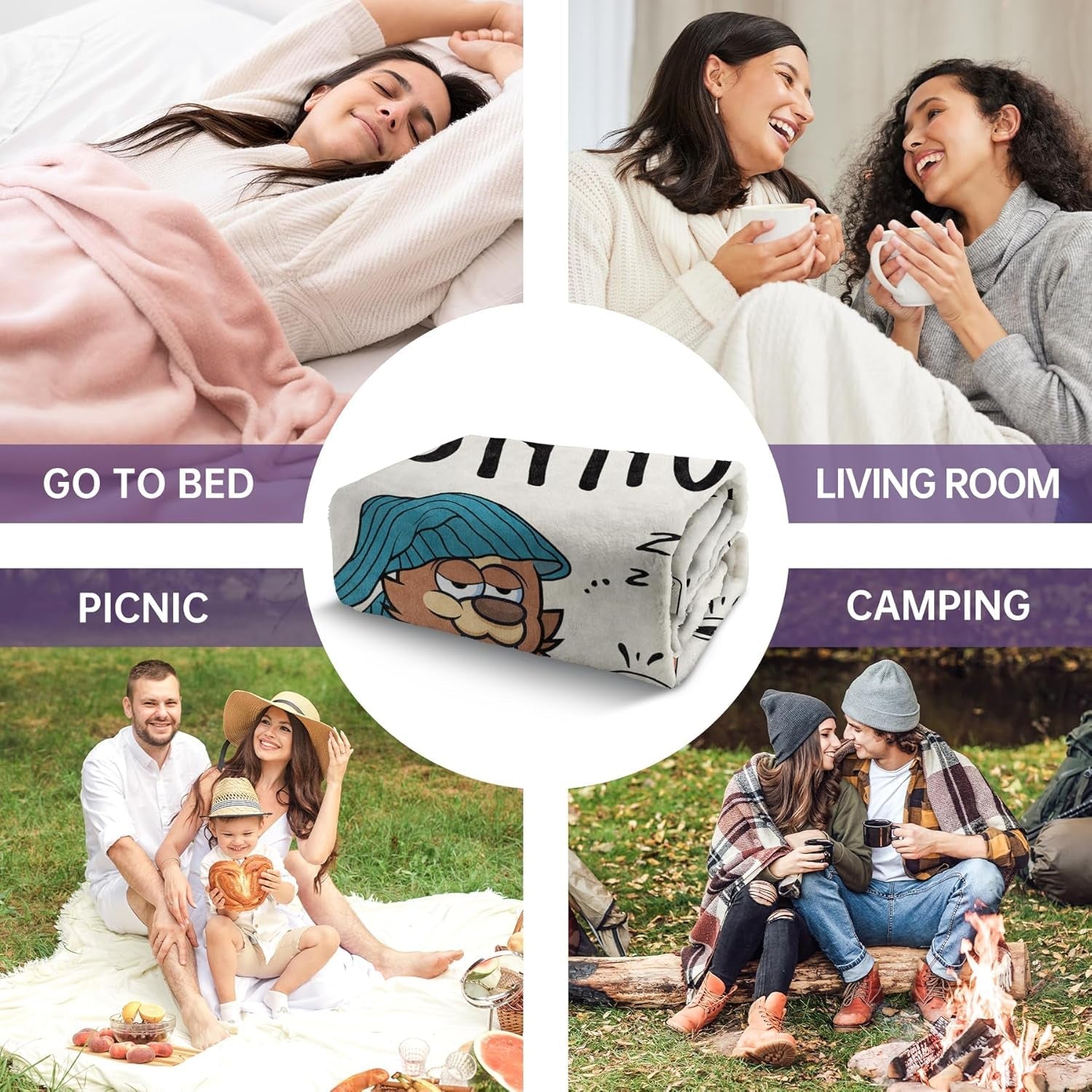 Regalo para abuelo Masuecoin, regalo de cumpleaños para abuelo, ideas de regalos para abuelo, mantas de franela de 50 × 60 pulgadas, regalo para abuelo, regalo de Navidad para abuelo. Camas y Mantas musaecoin