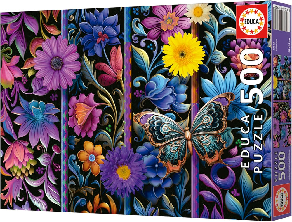 Educa - Puzzle de 500 piese pentru adulti | Badda Bloom. Dimensiuni: 48 X 34 cm. Include lipiciul de puzzle Fixpuzzle. Pentru 11 ani (19909) Puzzle Naty Shop
