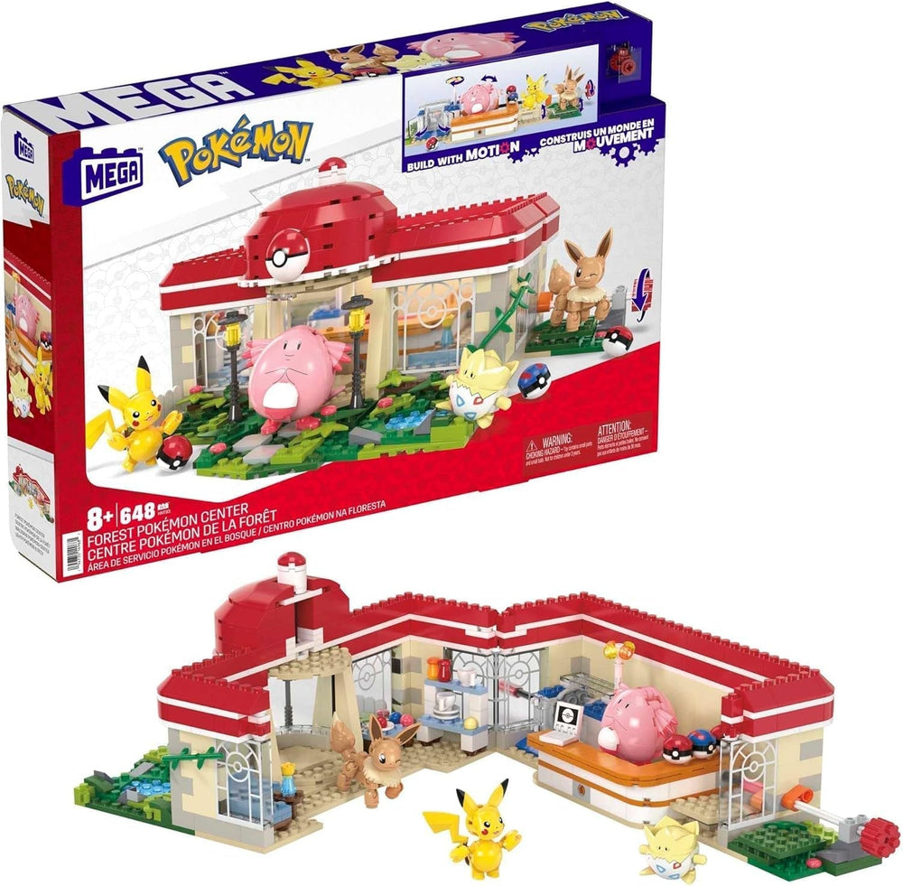 MEGA Pokémon Juguete de Construcción de Figuras de Acción, Arena de Entrenamiento de 1101 Piezas, Juego de Lucha y 5 Figuras Móviles para Niños, HWR82 Figuras de Acción Naty Shop Building Set