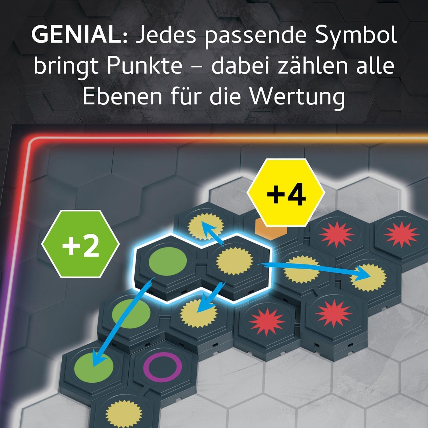 KOSMOS 684006 3D simplemente ingenioso con ladrillos 3D de alta calidad. Descubre nuevas posibilidades, juego de mesa para toda la familia a partir de 10 años, regalo, juego familiar para 1-4 jugadores, juego de fiesta
