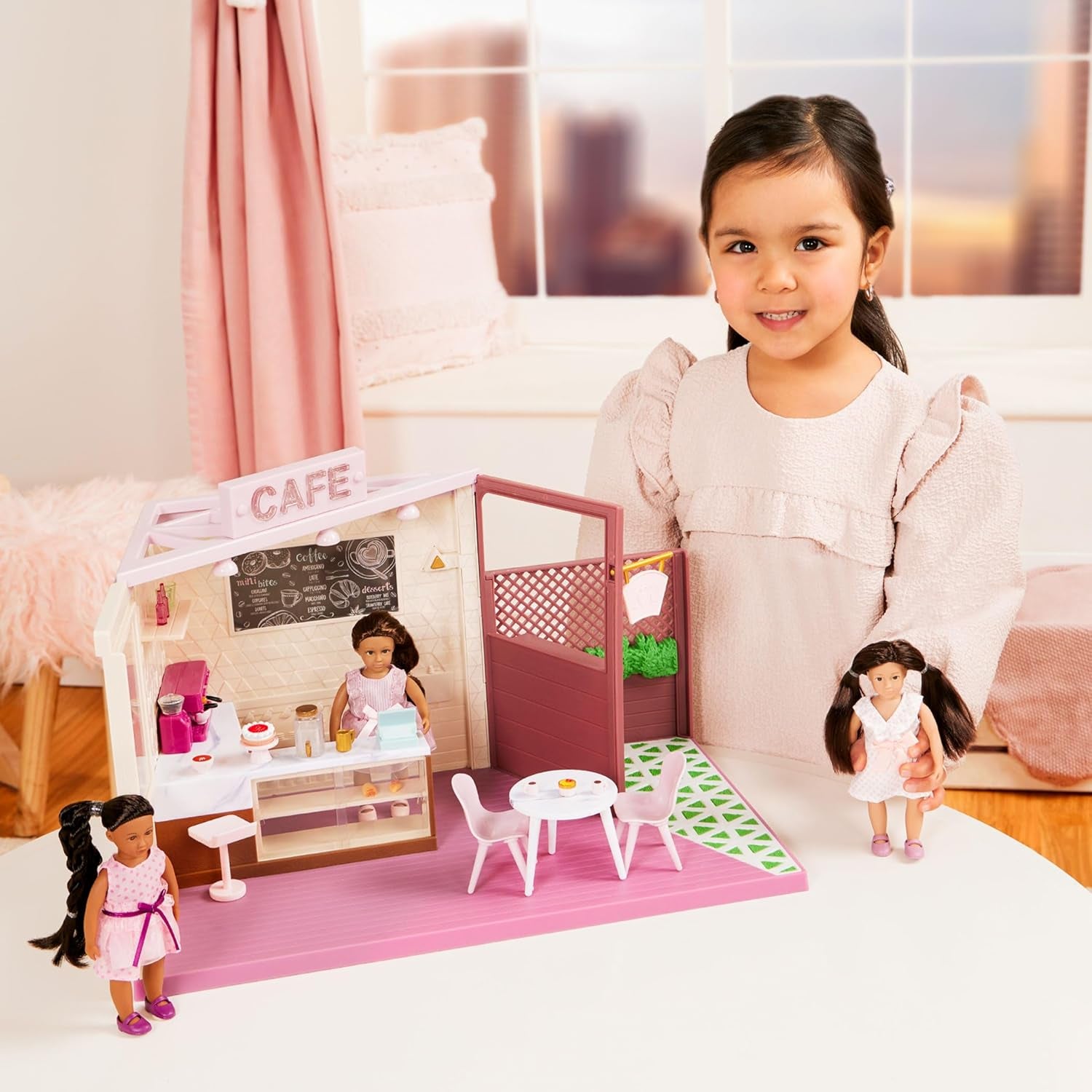 Lori - Mode-Freunde: Nina, Amaya, Chen & Flora - 4 Mini-Puppen - 15 cm Modepuppen - Kleider & Schuhe - Spielzeug für Kinder - 3 Jahre +