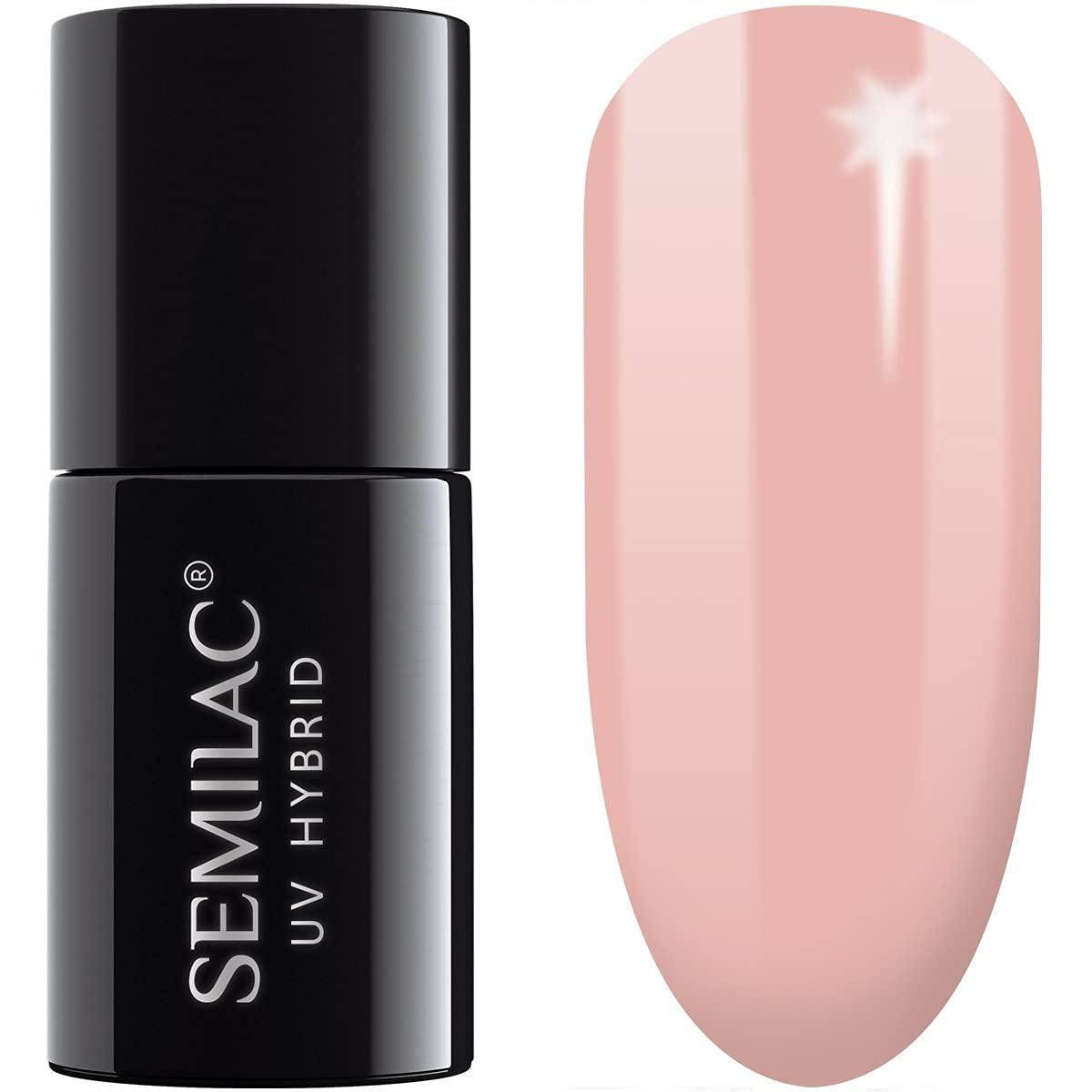 Semilac UV Nagellack Hybrid 404 Muffin de Frijoles Negros 7ml Kollektion Sabores de Otoño