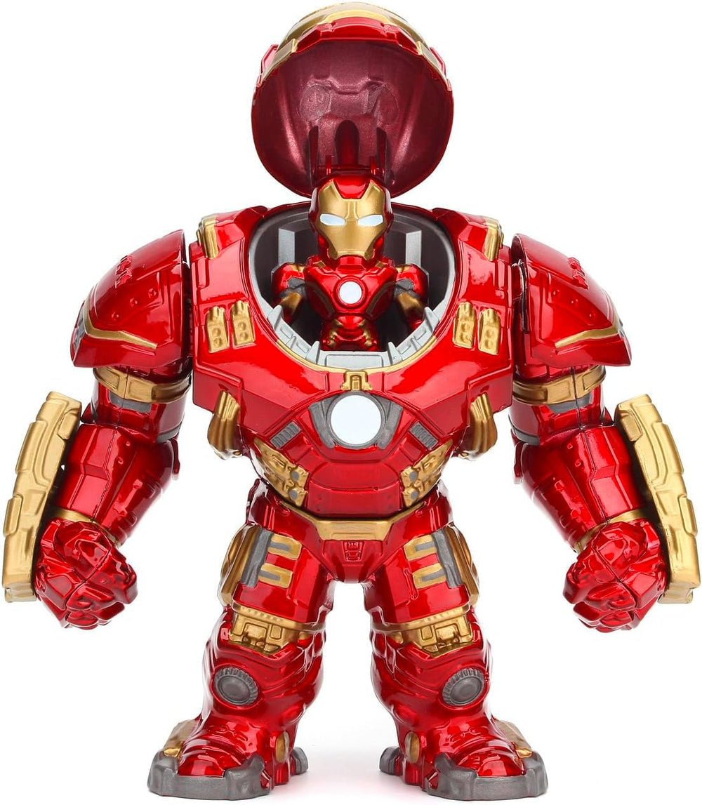 Jada Toys Marvel Figura Hulkbuster & Ironman, Casco Abierto y Cerrado, Figuras Coleccionables, Set, Die-Cast, Rojo, Tamaño: 6 pulgadas Hulkbuster y 2 pulgadas Ironman Figuras de acción Naty Shop