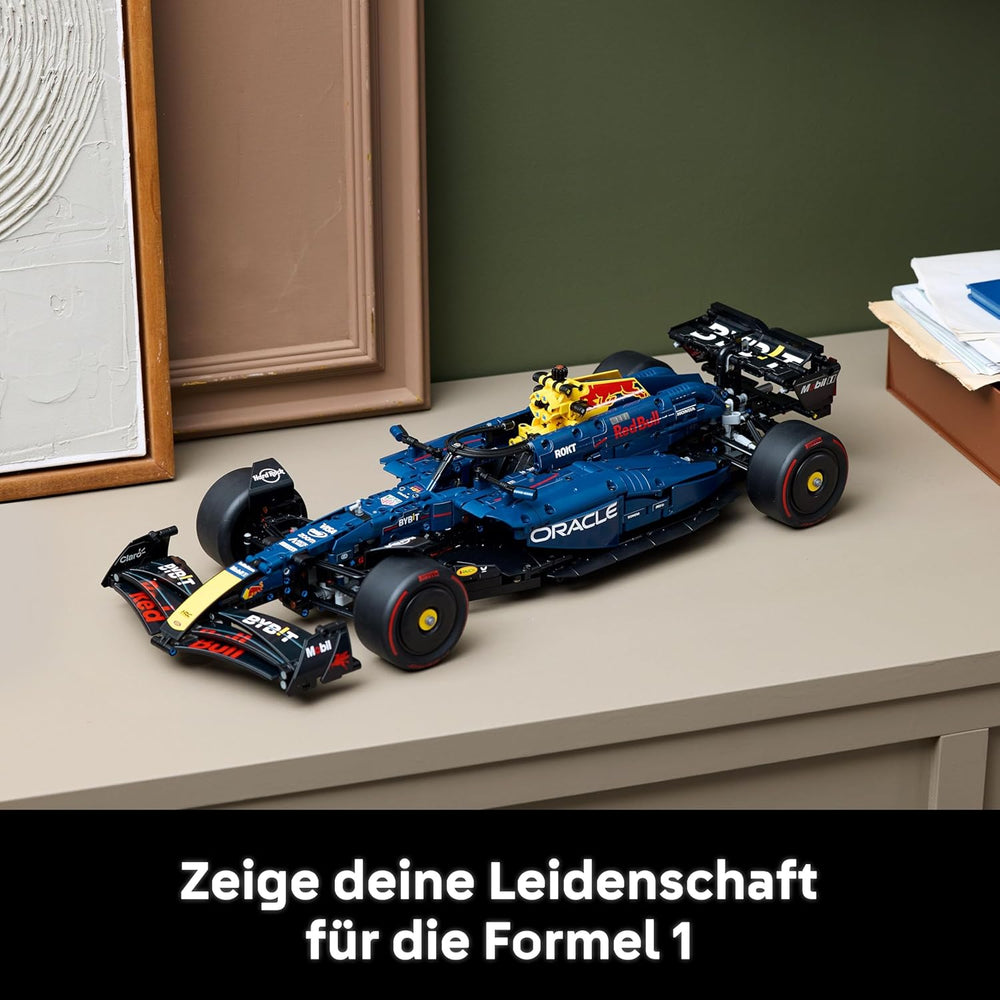 LEGO Technic Oracle Red Bull Racing RB20 F1 Rennauto Modell - Formel 1 Bauset zum Sammeln - V6-Motor, Getriebe, Lenkung & DRS im Maßstab 1:8 - Giftidee für Erwachsene & Teenager 42206