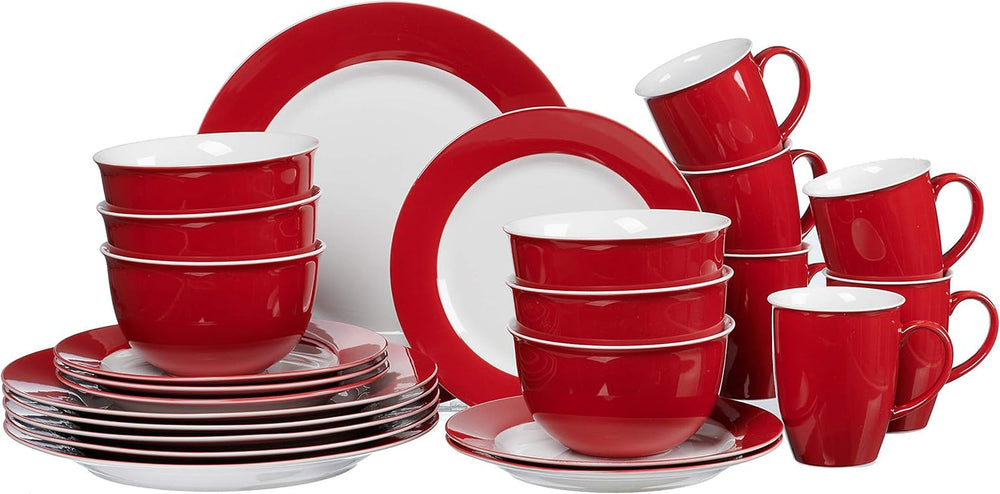 Ritzenhoff & Breker Kombiset Doppio, 24-Teilig, Grau Seturi vesela masa Naty Shop Rot Kombiset