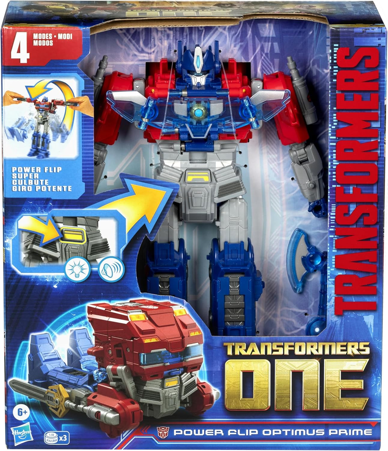 Figura interactiva Transformers One Power Flip Optimus Prime (Orion Pax) Figuras de acción Naty Shop