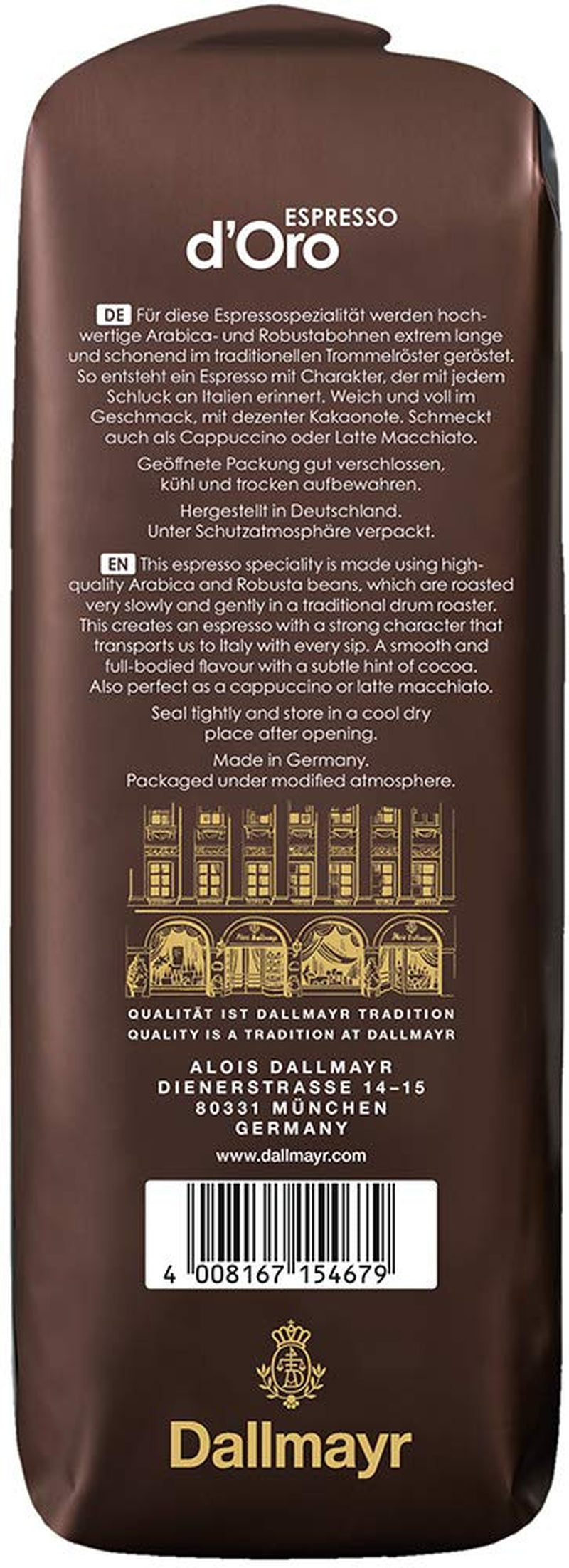 Espresso d´Oro 1.000g ganze Bohne