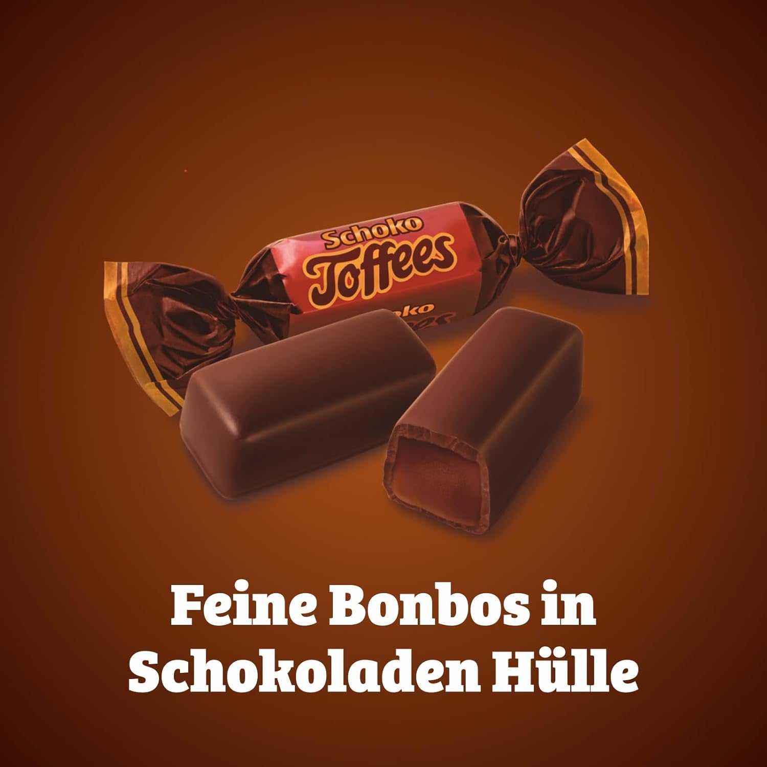 Caramelos de chocolate - 3 x 325g - Caramelo de chocolate con glaseado de chocolate amargo (30%)