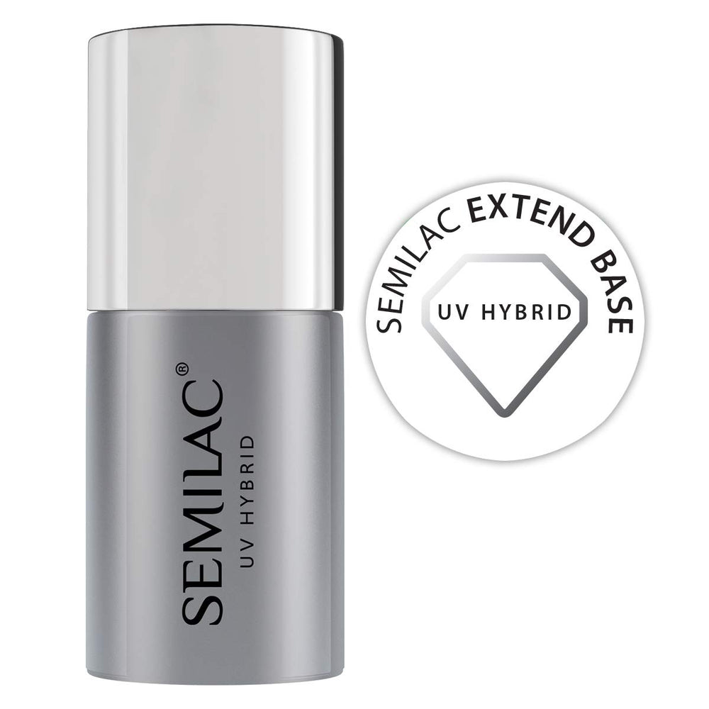 Semilac Pure & Clean base de esmalte de uñas UV 7ml – Base híbrida autonivelante para uñas sensibles