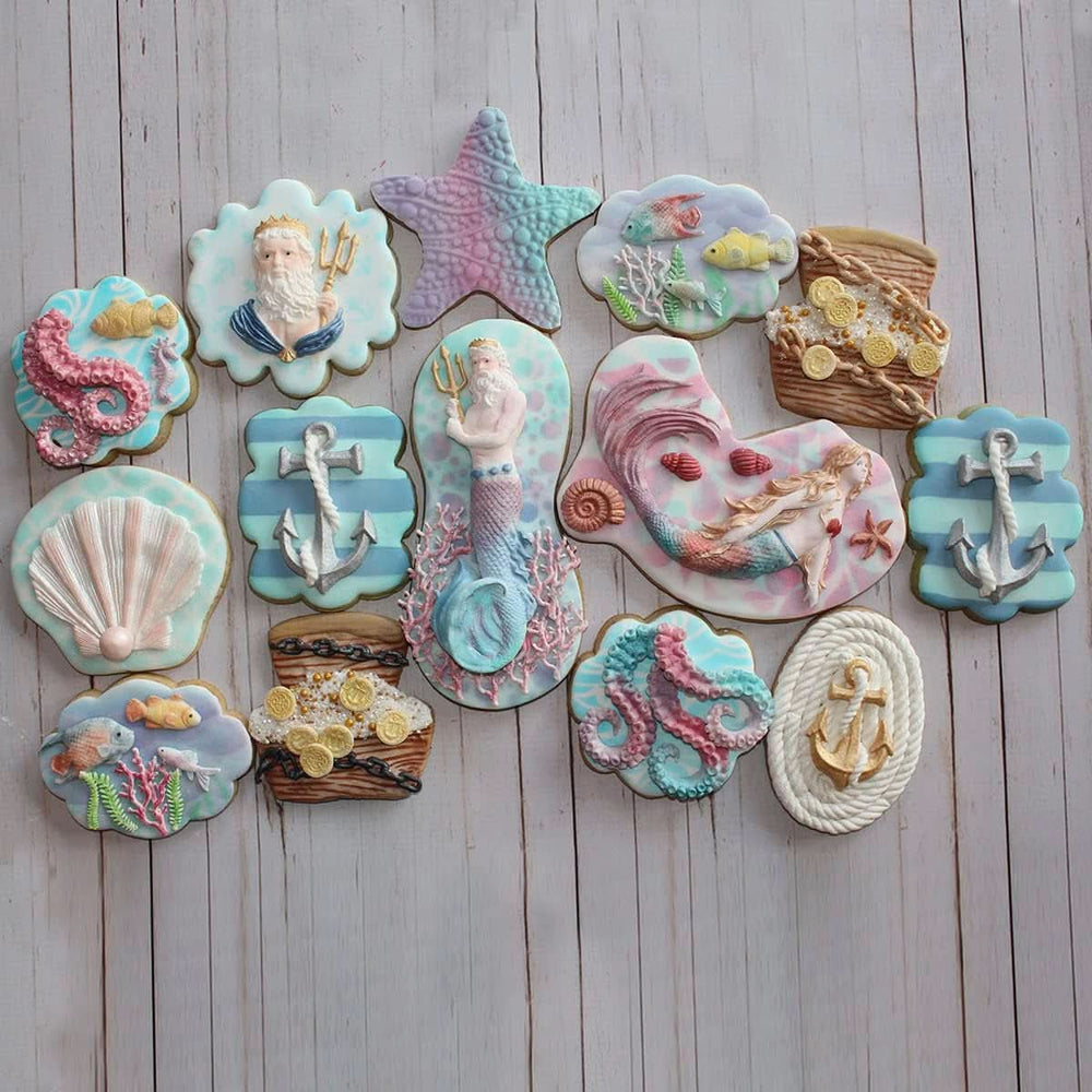 Katy Sue, Molde de silicona para decoración marina - Naty Shop Kitchen Scallop