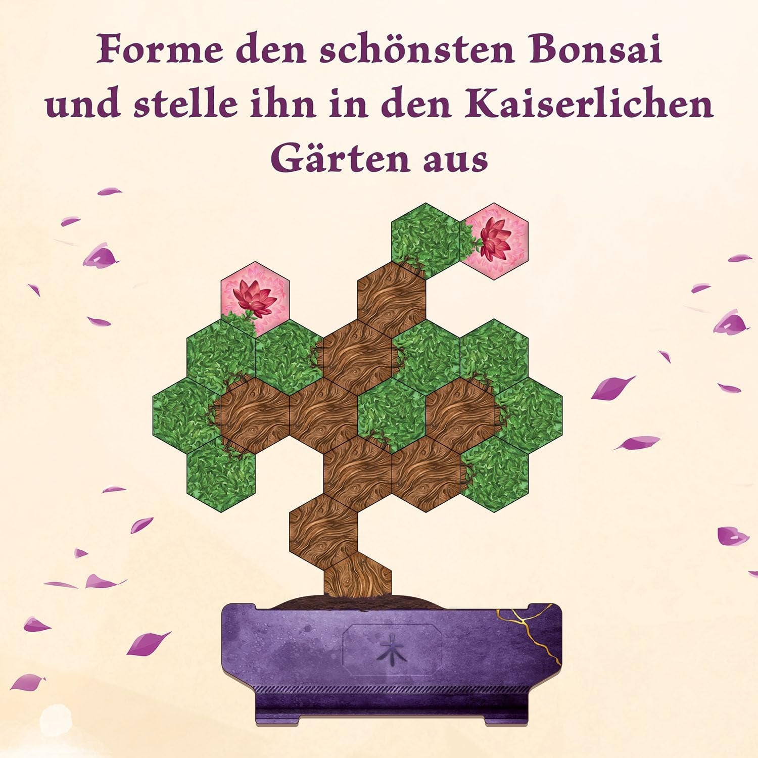 KOSMOS 684259 Bonsai, Juego de mesa táctico con reglas sencillas y una amplia gama de juegos, juego de fiesta para 1-4 jugadores a partir de 10 años.