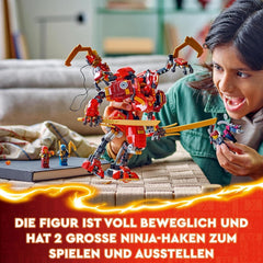 LEGO NINJAGO Juego de robot trepador ninja de Kai, juguete ninja con figura de acción para construir y 4 minifiguras, juego de aventuras para niños, regalo de cumpleaños para niños y niñas de 9 años 71812 Juegos de construcción Beuche den LEGO-Store