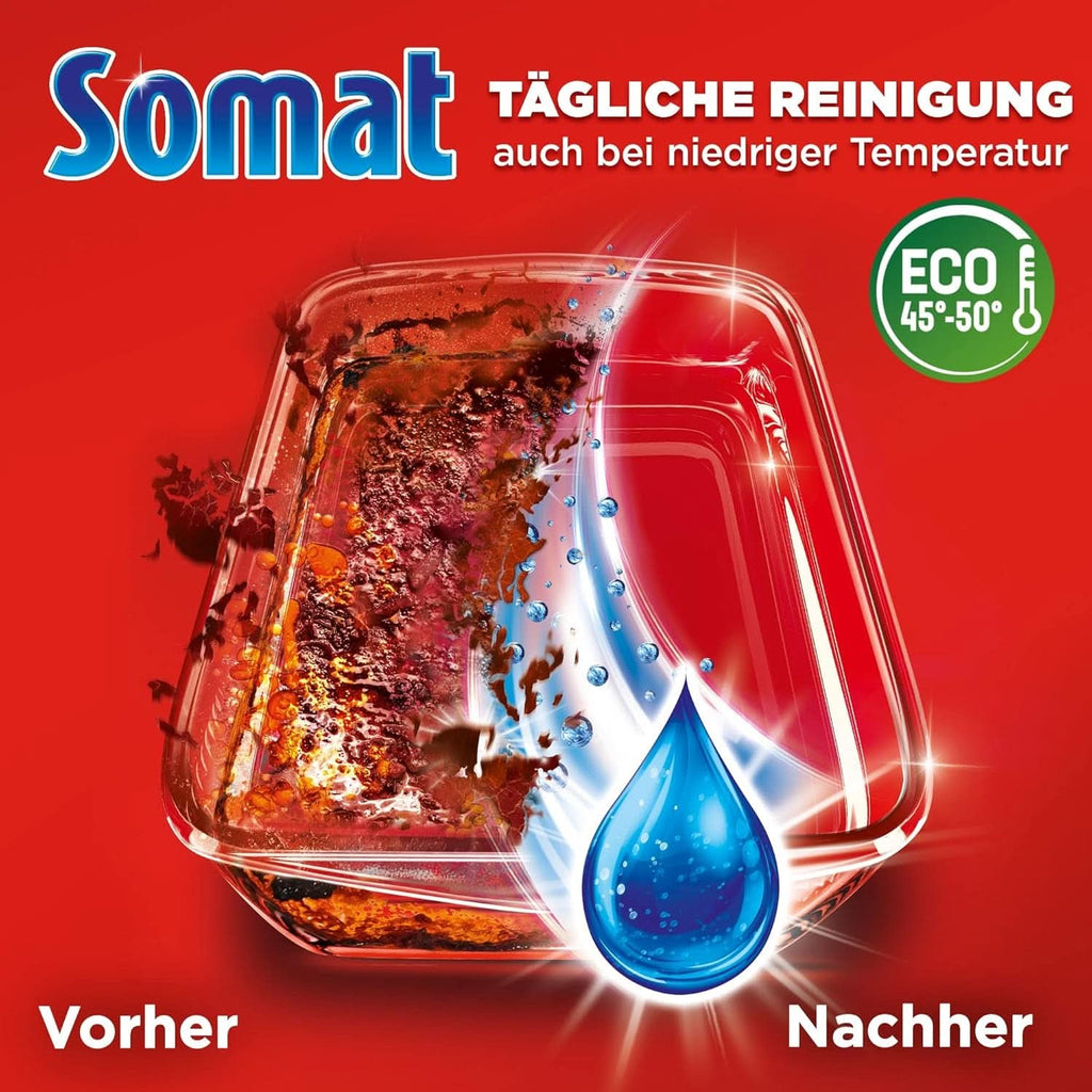 Somat All in 1 Power Gel (67 cicluri de clătire), Lichid de spălat vase pentru curățare puternică Naty Shop