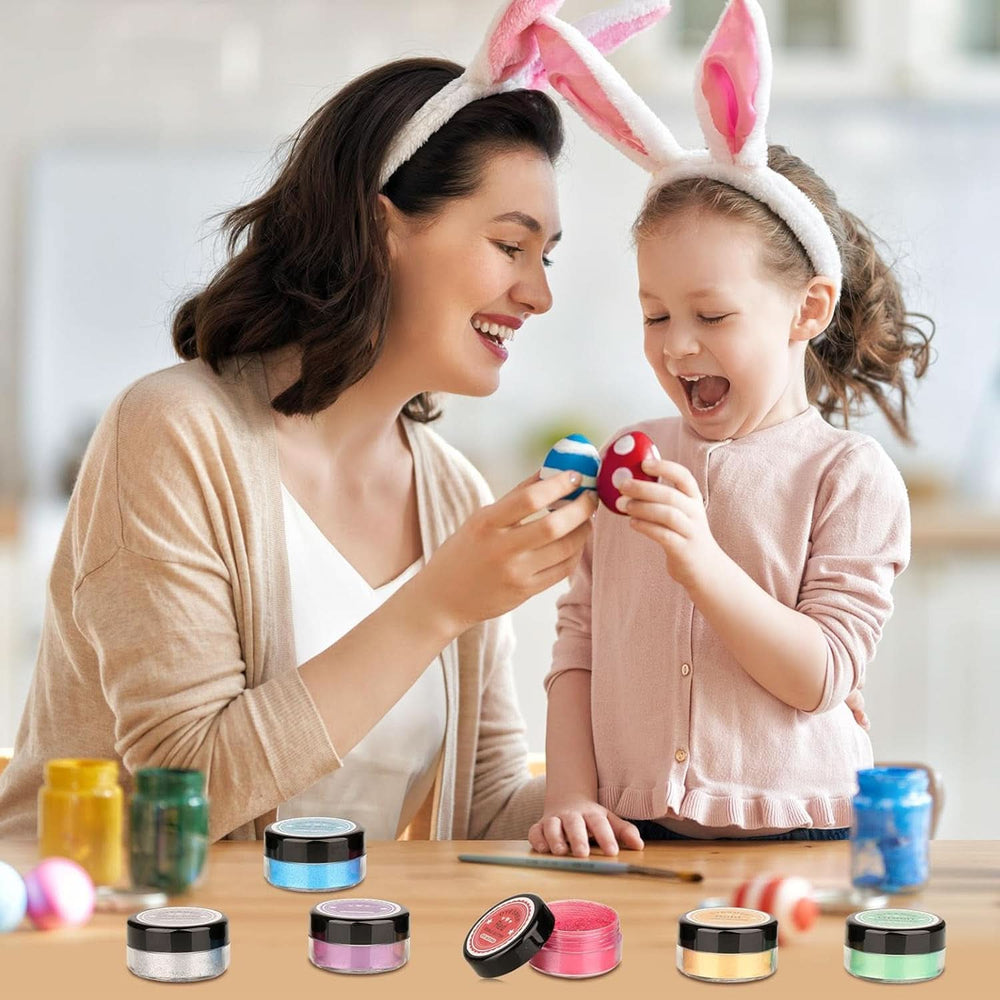 Purpurina comestible, Set de 4 o 6 tonos de color, 4 gramos por producto Glitter Naty Shop