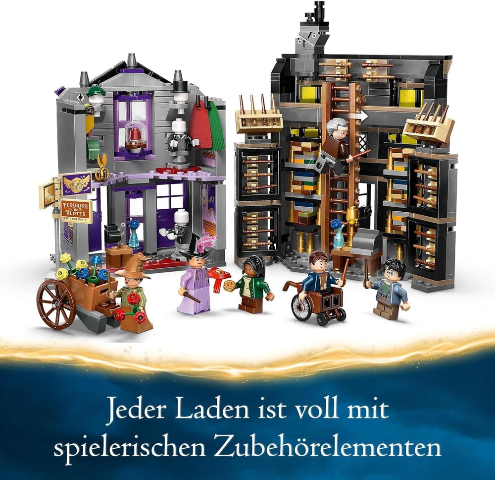 LEGO Harry Potter Trajes de Ollivanders y Madam Malkin, Tierras del Callejón Diagon, Juego para niños, Juguetes mágicos, Regalos de fantasía para niñas, niños y fanáticos a partir de 8 años 76439 Juegos de construcción Besuche den LEGO-Store