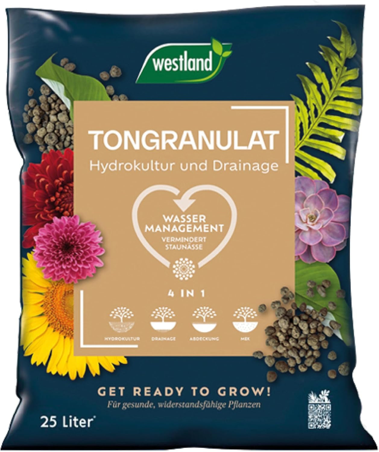 Westland Clay Granules, 5 L - Gránulos para plantas ideal para hidroponía, sustrato de drenaje sin aditivos químicos, para uso interior y exterior