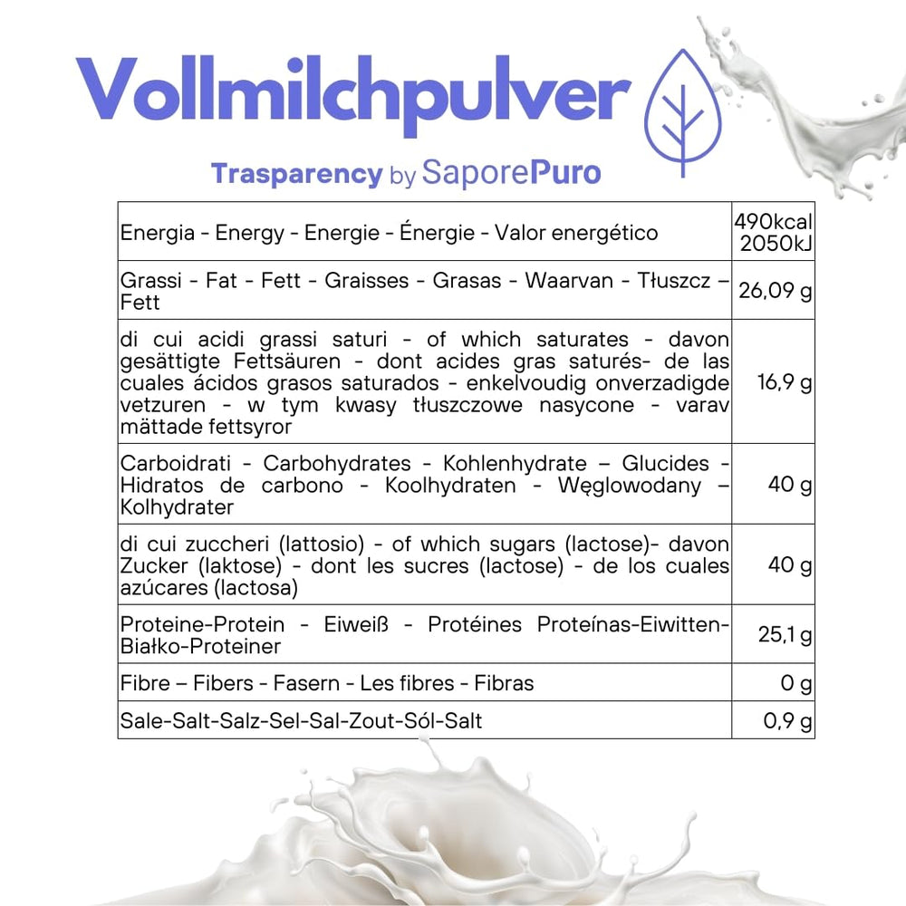 Vollmilchpulver 1 kg - Leche en polvo