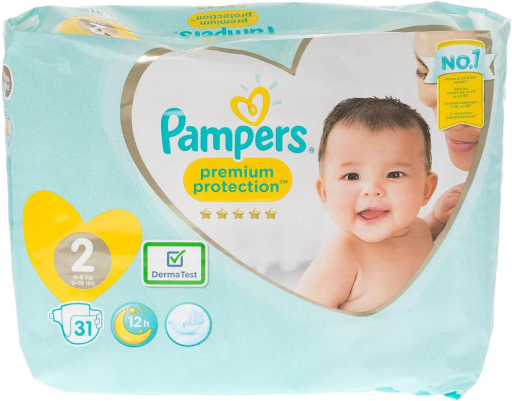 Pampers New Baby talla 1 Recién nacido 2-5 kg ​​Paquete de transporte, paquete de 4 (4 x 23 piezas)