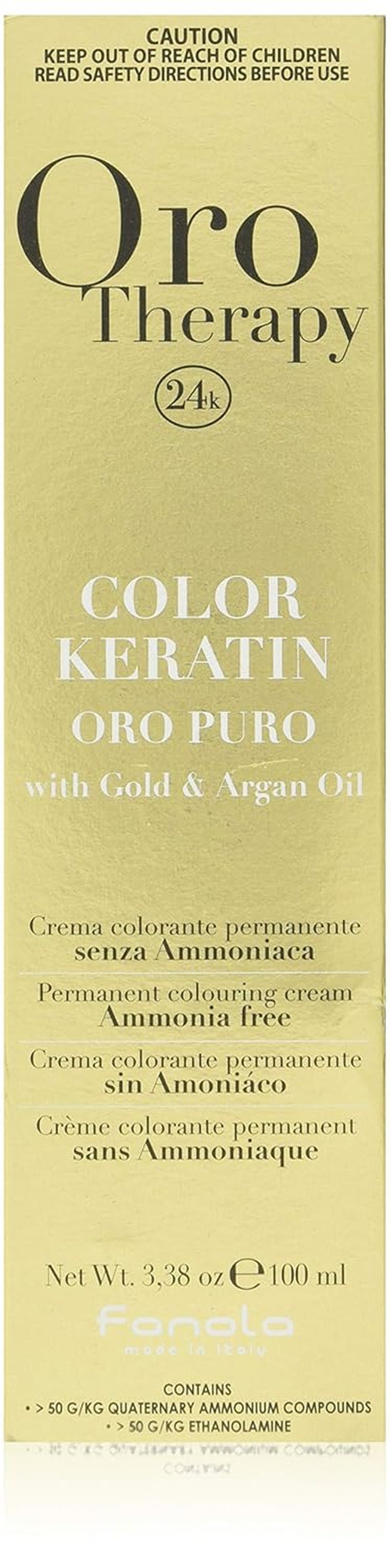 Fanola Oro Therapy Color Keratin 5.0 100ml Vopsea pentru par Naty Shop 10.13 Blond Platinum Bej Extra