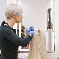 Vopsea de păr Stick - Culoare temporară a părului Cretă Pieptene netoxic, lavabil pentru fete, mascara pentru păr, set de culoare pentru păr, alb Vopsea pentru par Naty Shop