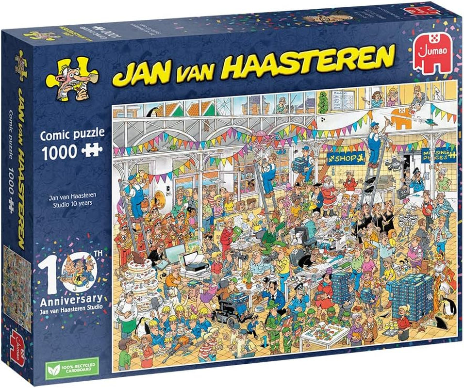 Jan Van Haasteren - Studio 10 ani 1000 piese Puzzle Naty Shop