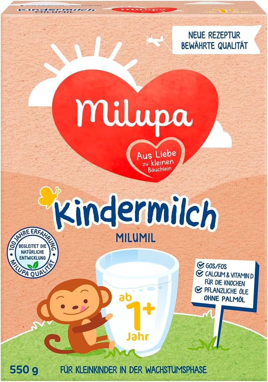 Milupa Lapte copii Milumil 1 plus - de la 1 an - pentru copii mici in faza de crestere - insoteste dezvoltarea naturala - 5 x 550 g pudra Mama si Copilul Naty Shop