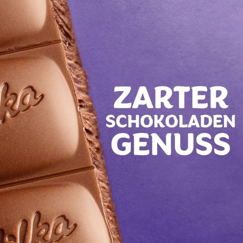 Milka Extra Noisette – Ciocolată cu lapte alpină cu umplutură delicată și cremoasă de alune de pădure – 15 x 190 g