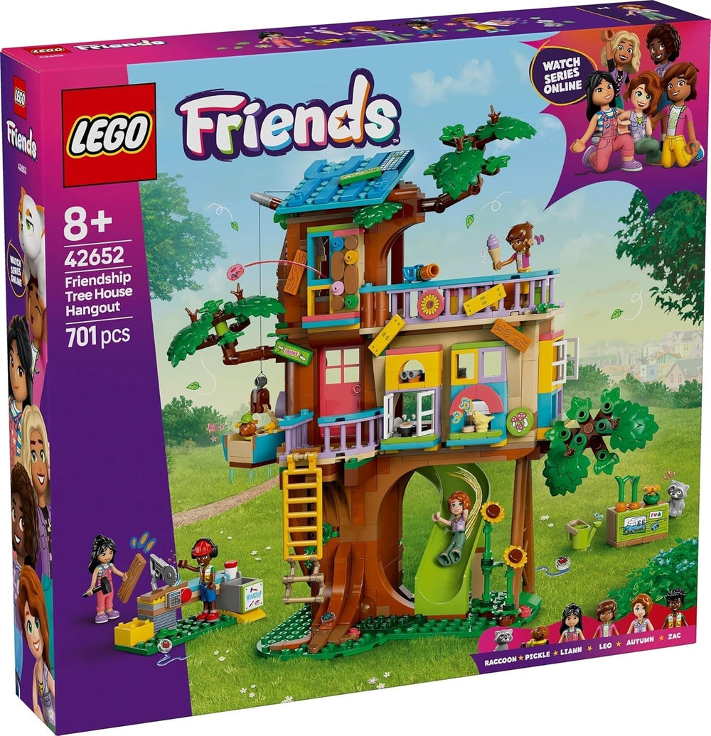 LEGO Friends Casa en el árbol Juego de rol para construir y jugar Casa de juguete para niñas de 8 años Set con 4 minifiguras de personajes y 2 figuras de animales Idea de regalo para niños 42652 Juegos de construcción Besuche den LEGO-Store
