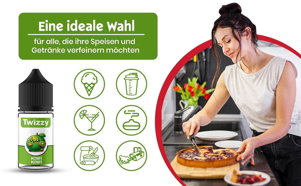 Twizzy Aroma Concentrado Kiwi, 30 ml Aromas Naty Shop