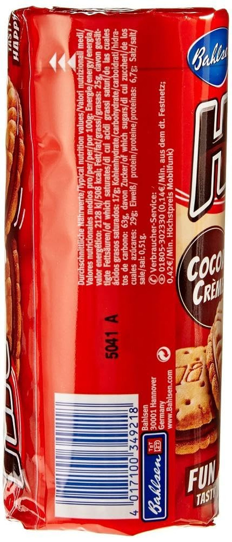 Bahlsen Hit Cacoa Creme, 134 g (pachet de 12)