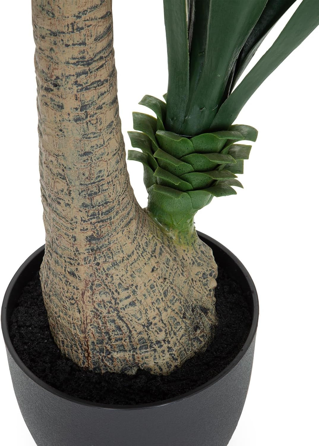 Hjh OFFICE Kunstpflanze Yucca Palme Höhe 135 Cm Grün Palmlilie Kunstbaum Groß Zimmerpflanze Künstlich, 871007