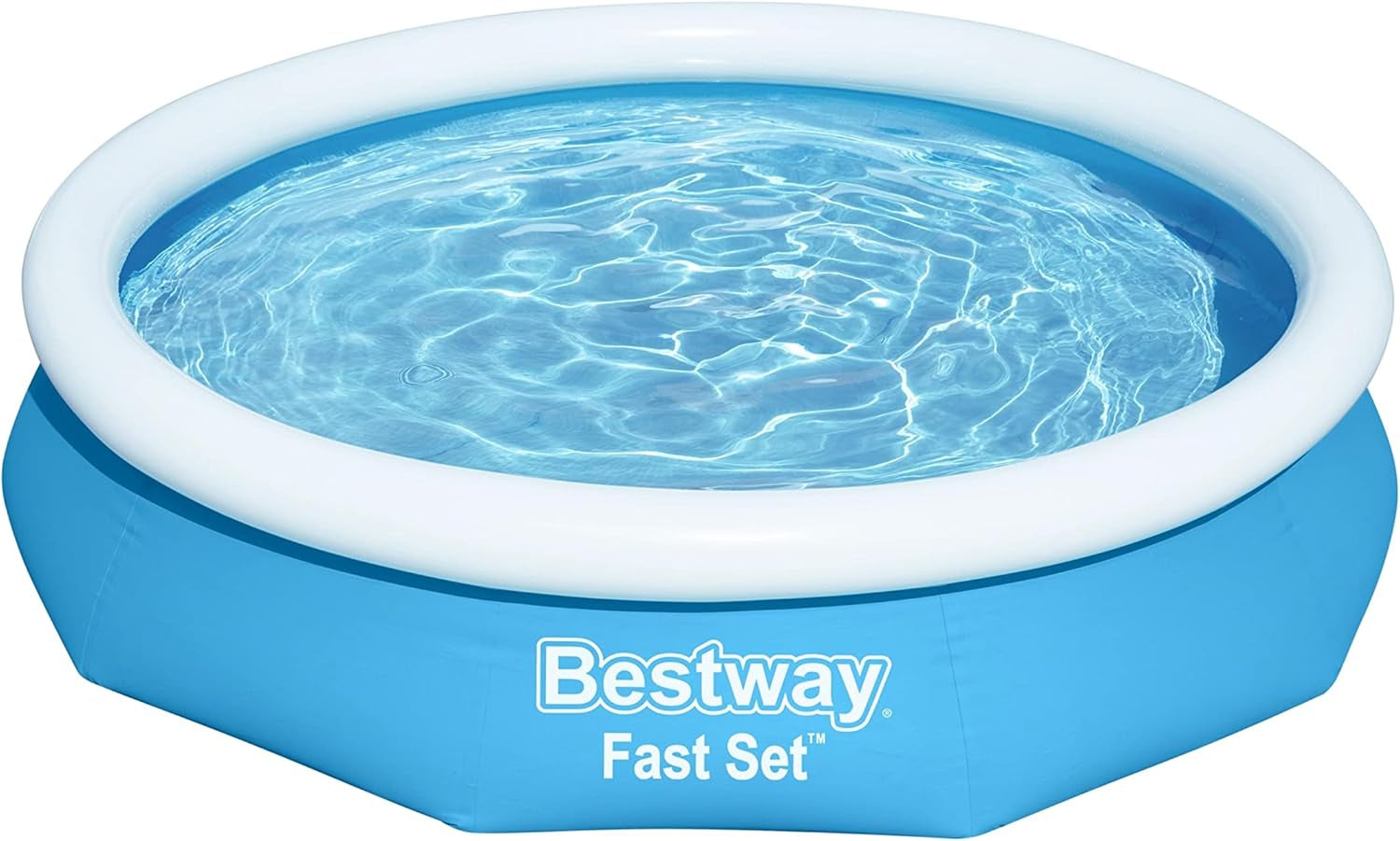 Piscina elevada Bestway Fast Set sin bomba 305 x 66 cm, azul, redonda (57456)