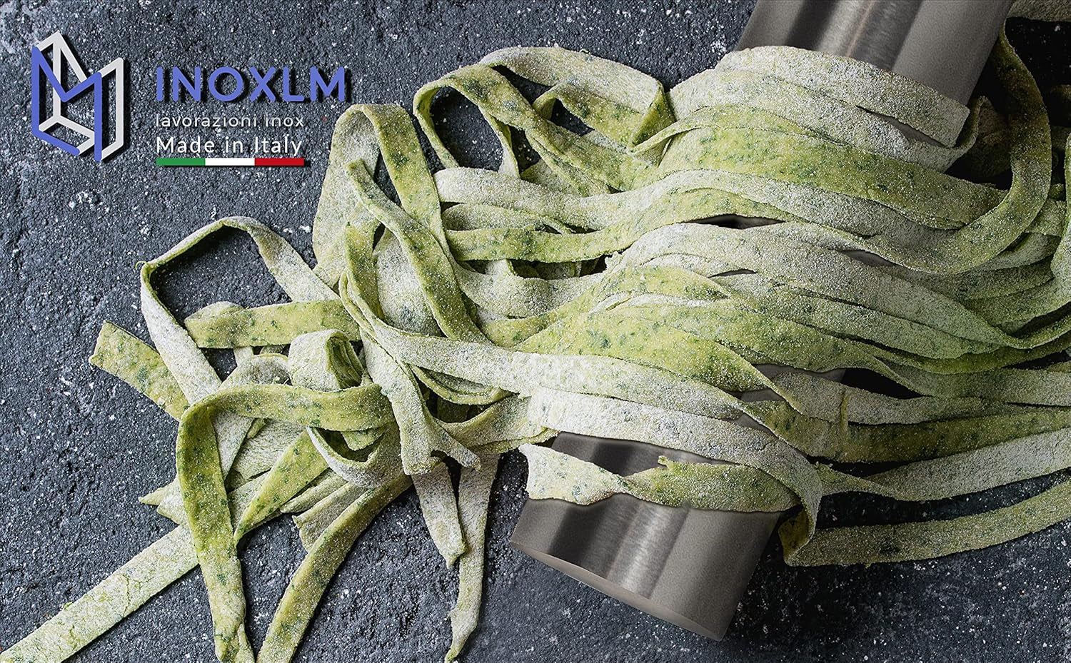 INOXLM Nondelholz aus Edelstahl für Zuckerpaste Teig Küche Brot Pizza Kuchen (Taupe Tasche)