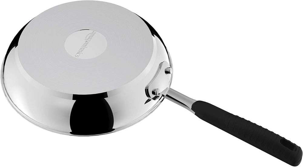 Sartén de acero inoxidable con revestimiento antiadherente - apta para inducción, con mango cómodo - Ollas y Sartenes 28 Cm Naty Shop