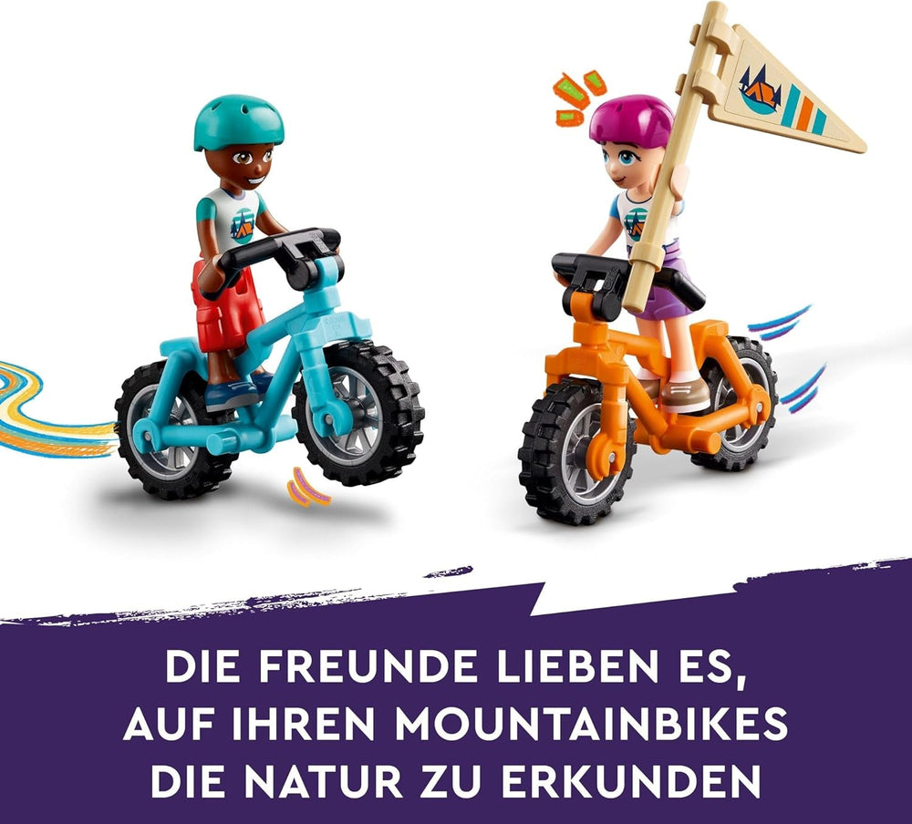 LEGO Friends Cabañas Acogedoras en el Campamento de Aventuras, Juego de rol al aire libre, Juguete infantil para niñas y niños a partir de 7 años con 3 figuras y un zorro, Juguete para acampar 42624 Juegos de construcción Besuche den LEGO-Store