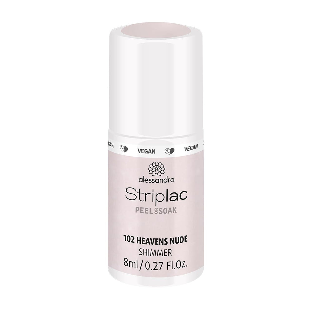 Esmalte de uñas UV Alessandro Striplac White Honeymoon - Delicado y duradero - Fácil eliminación gracias a la tecnología de eliminación - Vegano y libre de crueldad animal - 8 ml