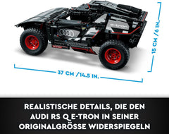 LEGO 42160 Technic Audi RS Q e-tron, Rallye-Auto-Spielzeug, Dakar-Rallye-Geländewagen, App-steuerter RC mit Control+, Geschenk für Jungen, Mädchen y Fans ab 10 Jahren zum Bauen