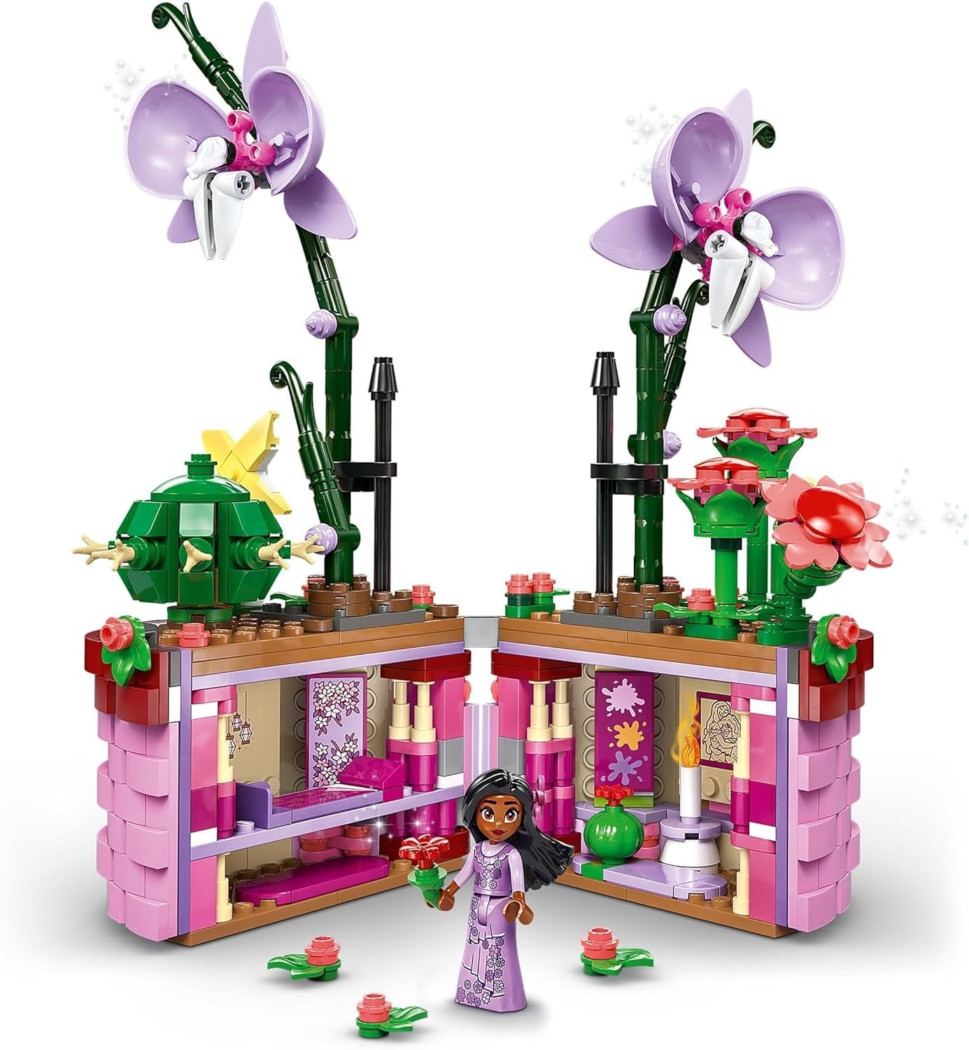 LEGO Ç€ Maceta de Isabella Encanto de Disney, juego de orquídeas de juguete de construcción para niños, juego de construcción decorativo con minimuñeca del personaje de la película, idea de regalo para niñas y niños a partir de 9 años 43237 Juegos de construcción Beuche den LEGO-Store