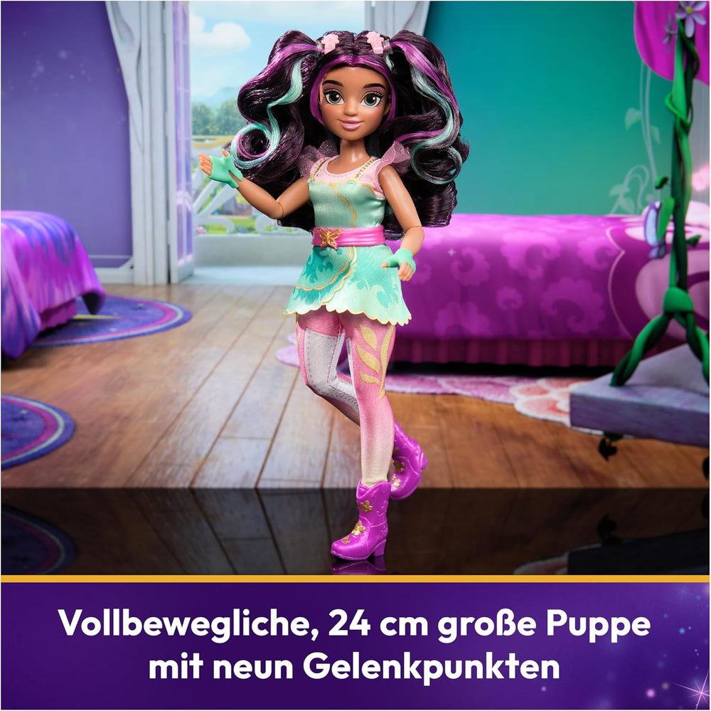 Unicorn Academy Ankleidepuppe Ava - die Originalpuppe zur beliebten Netflix-Serie, 24 cm groß und mit 7 Accessoires für fantasievolles Rollenspiel, für Kinder ab 4 Jahren