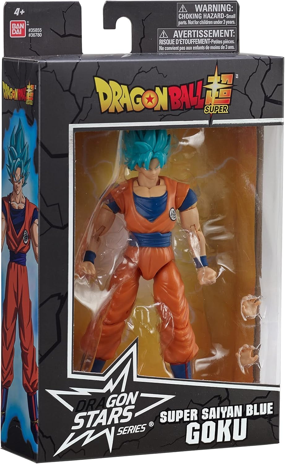BANDAI - Dragon Ball Super - Dragon Stars Figura 17 Cm - Super-Saiyajin Blue Goku - Figura articulată Blue Goku - Licența oficială Dragon Ball - Jucărie pentru copii 4+ ani - 36780 Action figures Naty Shop