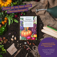 Magic Garden Seeds - Juego de Semillas Raras - 9 Variedades Inusuales de Verduras, Hierbas y Flores - Seleccionadas a Mano, Coloridas e Inusuales - Regalo Original para los Amantes de la Jardinería