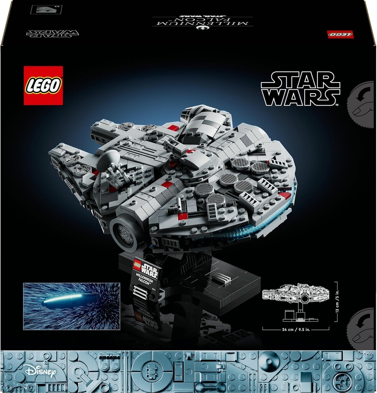 LEGO Star Wars Set del 25º Aniversario del Halcón Milenario para adultos Barco para construir Kit de modelo de nave espacial coleccionable Una Nueva Esperanza Regalos para hombres y mujeres 75375 Juegos de construcción Besuche den LEGO-Store