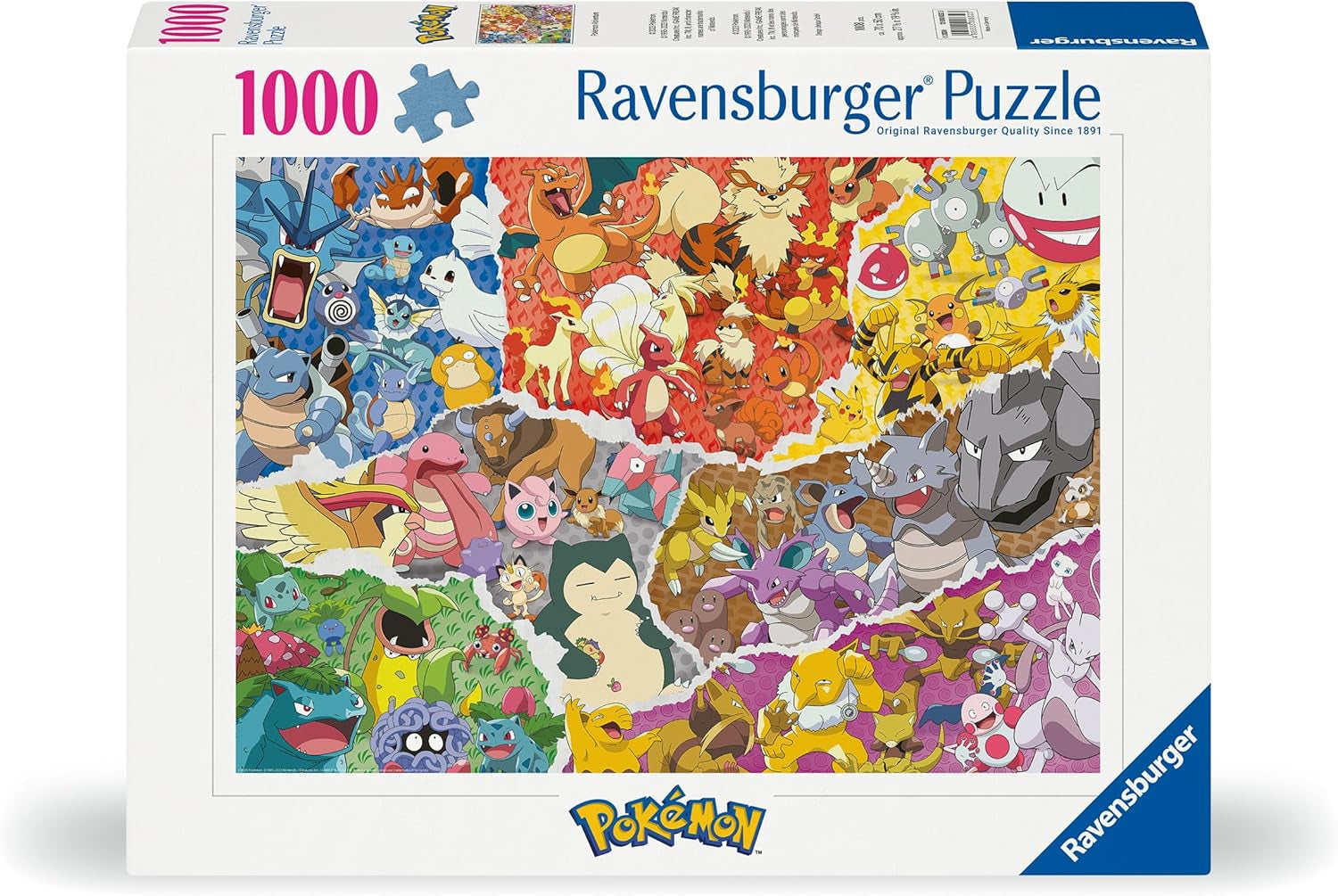 Ravensburger Puzzle 12000832 - Pokémon Adventure - Puzzle de Pokémon de 1000 piezas para adultos y niños mayores de 14 años Puzzle Naty Shop