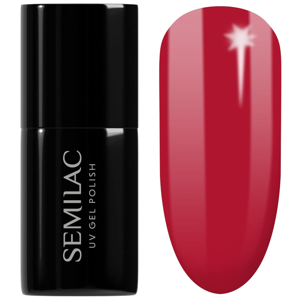 Semilac UV Nagellack Hybrid 404 Muffin de Frijoles Negros 7ml Kollektion Sabores de Otoño